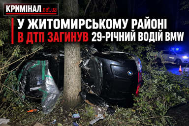 У Житомирському районі в ДТП загинув 29-річний водій BMW