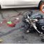 В Киеве столкнулись автомобиль и мотоцикл. Мотоциклист пострадал