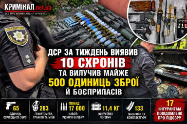 ДСР за тиждень виявив 10 схронів та вилучив майже 500 одиниць зброї й боєприпасів