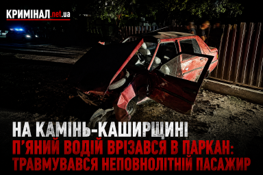 На Камінь-Каширщині п&rsquo;яний водій врізався в паркан: травмувався неповнолітній пасажир