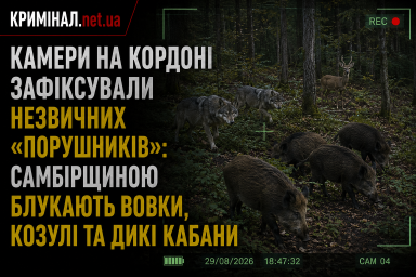 Камери на кордоні зафіксували незвичних &laquo;порушників&raquo;: Самбірщиною блукають вовки, козулі та дикі кабани