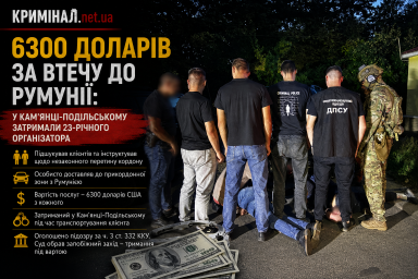 6300 доларів за втечу до Румунії: у Кам&rsquo;янці-Подільському затримали 23-річного організатора