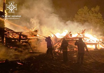 В Кировоградской области горела деревянная церковь