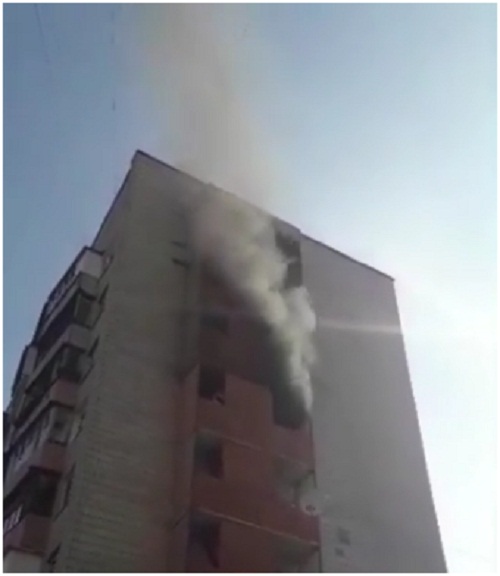 В Киеве произошел пожар в многожтажке