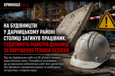 На будівництві в Києві загинув 26-річний працівник: майстра дільниці судитимуть за порушення правил безпеки