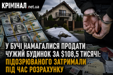 У Бучі намагалися продати чужий будинок за $108,5 тисячі: підозрюваного затримали під час розрахунку
