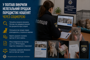 У Полтаві викрили нелегальний продаж породистих кошенят через соцмережі У Полтаві викрили нелегальний продаж породистих кошенят через соцмережі