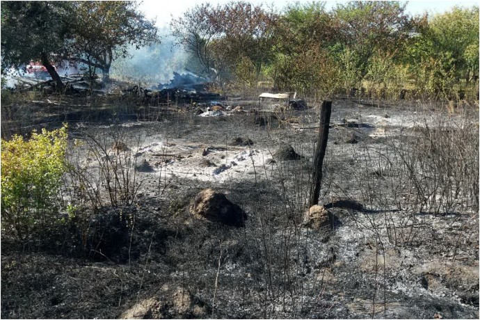 В Харьковской области на пожарище найдено тело мертвой пенсионерки