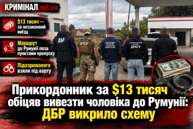 Прикордонник за $13 тисяч обіцяв вивезти чоловіка до Румунії: ДБР викрило схему