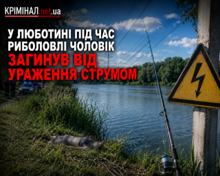 У Люботині під час риболовлі чоловік загинув від ураження струмом У Люботині під час риболовлі чоловік загинув від ураження струмом