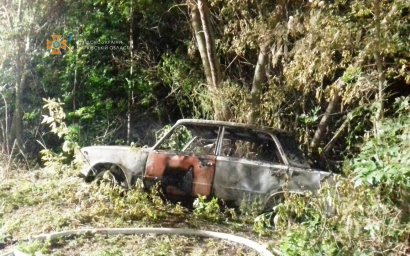 В Харьковской области в сгоревшем автомобиле обнаружен труп