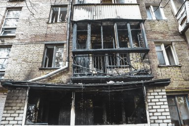 В Киеве сгорела квартира