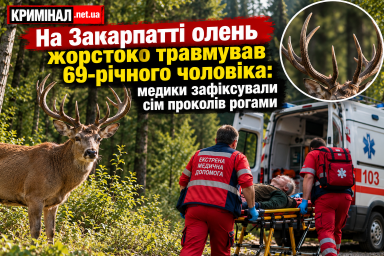 На Закарпатті олень жорстоко травмував 69-річного чоловіка: медики зафіксували сім проколів рогами На Закарпатті олень жорстоко травмував 69-річного чоловіка: медики зафіксували сім проколів рогами