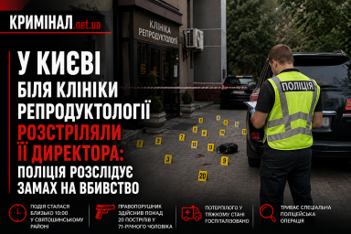 У Києві біля клініки репродуктології розстріляли її директора: поліція розслідує замах на вбивство