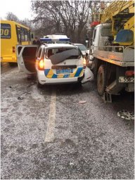 Во Львове произошло ДТП с участием авто патрульной полиции. Есть пострадавшие