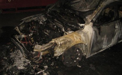 В Днепре сгорел автомобиль