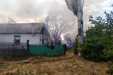В Днепропетровской области при пожаре пострадала пожилая пара