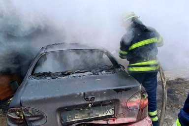 В Кривом Роге при пожаре в гараже обнаружен труп мужчины