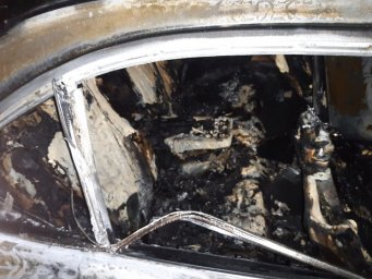 В Стрые сгорел автомобиль