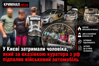 У Києві затримали чоловіка, який за вказівкою куратора з рф підпалив військовий автомобіль У Києві затримали чоловіка, який за вказівкою куратора з рф підпалив військовий автомобіль