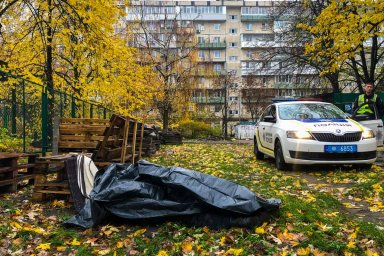 В Киеве обнаружен труп мужчины. Появилось видео
