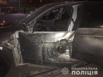 В Ивано-Франковске расследуют взрыв автомобиля. Появилось видео