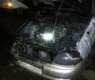 В Чернигове сгорел автомобиль