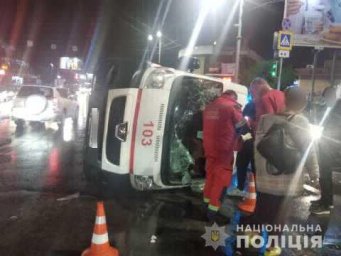 ДТП в Харькове: пострадал экипаж «Скорой помощи»