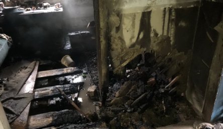 При пожаре в Изюме погиб мужчина