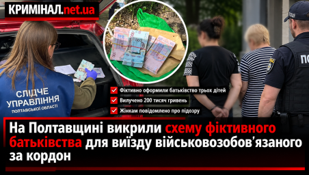 На Полтавщині викрили схему фіктивного батьківства для виїзду військовозобов&rsquo;язаного за кордон
