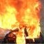В Киеве сгорел автомобиль Land Rover