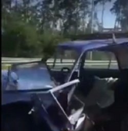 Появилось видео ДТП  с автомобилем разорванным на части. Есть пострадавшие