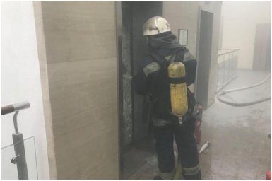 В Киеве в здании Министерства финансов возник пожар