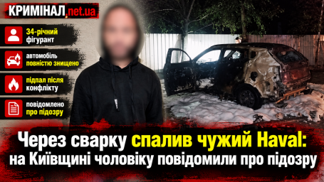 Через сварку спалив чужий Haval: на Київщині чоловіку повідомили про підозру