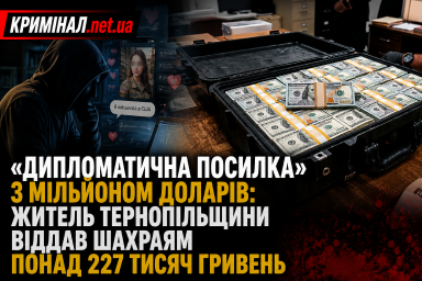 &laquo;Дипломатична посилка&raquo; з мільйоном доларів: житель Тернопільщини віддав шахраям понад 227 тисяч гривень