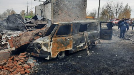 В результате взрыва в Харьковской области погибли два человека. Появилось видео