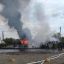 В Запорожской области горел бензовоз. Появилось видео