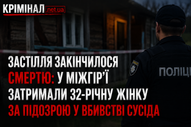 Застілля закінчилося смертю: у Міжгір&rsquo;ї затримали 32-річну жінку за підозрою у вбивстві сусіда