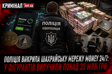 Поліція викрила шахрайську мережу Money 24/7: у фігурантів вилучили понад 20 млн грн Поліція викрила шахрайську мережу Money 24/7: у фігурантів вилучили понад 20 млн грн