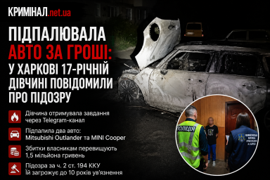 Підпалювала авто за гроші: у Харкові 17-річній дівчині повідомили про підозру