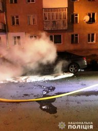 В Ровно горел автомобиль