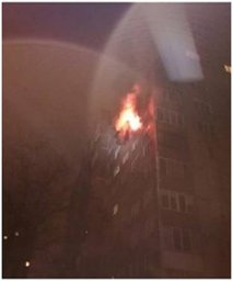 В Киеве на улице Иорданской горела квартира в 12-этажном доме. Появилось видео