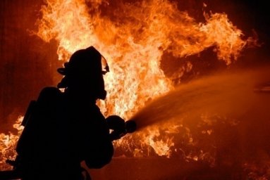 При пожаре в Краснокутске пострадал мужчина