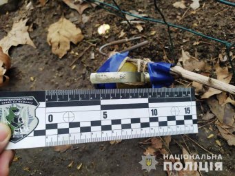 В Николаеве на улице обнаружена граната. Появилось видео