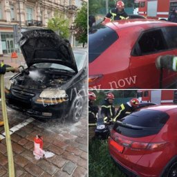 За сутки в Киеве сгорели три авто