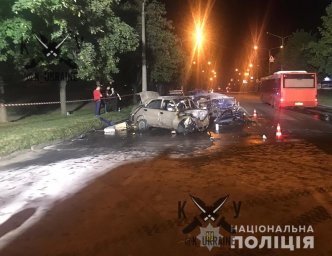 ​Жуткая авария в Запорожье: водитель сгорел заживо