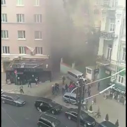 В центре Киева произошёл взрыв. Фото с места ЧП