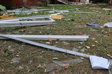 Поранення жінки у центрі Херсона внаслідок обстрілу