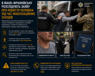 В Івано-Франківську розслідують заяву про побиття чоловіка під час мобілізаційних заходів