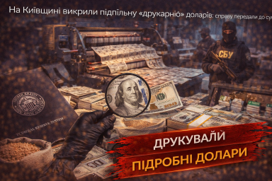 На Київщині викрили підпільну &laquo;друкарню&raquo; доларів: справу передали до суду